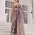 Lavender silk blend saree with blouse