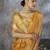 Yellow cotton silk saree with blouse