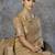 Beige cotton silk saree with blouse