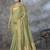 Pista cotton silk saree with blouse