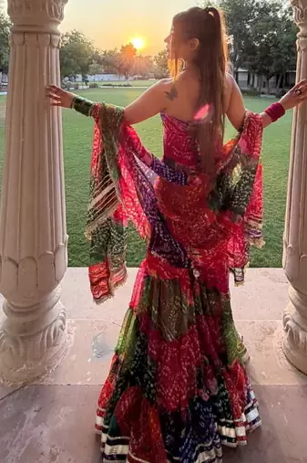 Rangili's Bandhej Printed Sharara Set