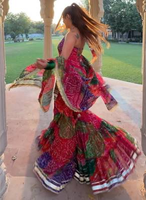 Rangili's Bandhej Printed Sharara Set 3