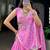 Regal Baby Pink Bandhej Printed Georgette Navratri Wear Lehenga Choli