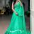 Classic Aqua Green Bandhej Printed Georgette Navratri Wear Lehenga Choli