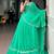 Classic Aqua Green Bandhej Printed Georgette Navratri Wear Lehenga Choli