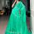 Classic Aqua Green Bandhej Printed Georgette Navratri Wear Lehenga Choli