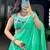 Classic Aqua Green Bandhej Printed Georgette Navratri Wear Lehenga Choli