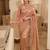 Pink clr Beads work kanjiwaram silk blend saree