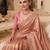 Pink clr Beads work kanjiwaram silk blend saree
