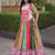 Lovely Multi-Color Cotton Navratri Wear Lehenga With Gamthi Work Choli