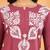 Women lavender ethnic motifs embroidered lucknowi chikankari short kurtis