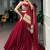Notable Maroon Cotton Navratri Lehenga Choli With Embroidered Dupatta