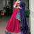 Striking Pink Bandhej Print Silk Navratri Wear Lehenga With Blouse
