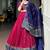 Striking Pink Bandhej Print Silk Navratri Wear Lehenga With Blouse