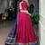 Striking Pink Bandhej Print Silk Navratri Wear Lehenga With Blouse
