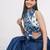 Blue pure linen dyed saree with blouse
