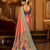pink kanjivaram silk blend woven work traditional saree