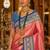 pink kanjivaram silk blend woven work traditional saree