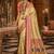 golden yellow kanjivaram silk blend woven work traditional saree