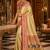 golden yellow kanjivaram silk blend woven work traditional saree