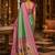 green kanjivaram silk blend woven work traditional saree