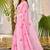 light pink linen woven work traditional saree