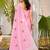 light pink linen woven work traditional saree