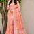 peach   linen woven work traditional saree