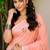 peach   linen woven work traditional saree