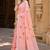 peach linen woven work traditional saree