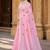 pink linen woven work traditional saree
