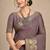 brown assam silk blend woven work traditional saree
