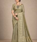 beige assam silk blend woven work traditional saree