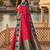 dark pink silk blend woven work traditional saree