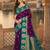 wine silk blend woven work traditional saree