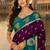 wine silk blend woven work traditional saree