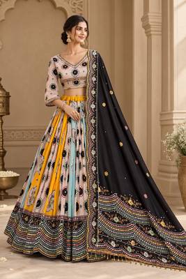 Baby Pink Navratri Lehenga Choli With Dupatta 1