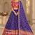 Purple Mirror Navratri Lehenga Choli With Dupatta