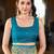 Teal blue patola Silk Blend saree with woven zari border & tassels
