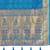Teal blue patola Silk Blend saree with woven zari border & tassels
