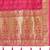 Baby pink patola Silk Blend saree with woven zari border & tassels