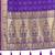 Purple patola Silk Blend saree with woven zari border & tassels