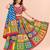 Cotton Long Flair Aari Embroidery Kutch Work (Lehenga Choli) Chaniya Choli Set with Dupatta Red - Free Size