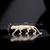 Elegant panther brooch with sleek animal motif     statement fashion brooch