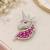 Unicorn Brooch with Pink Stones & Sparkling Crystal Detailing