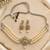 Pearl Choker Necklace Set with Crystal Pendant