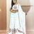 White Cotton Readymade Lehenga Choli with Gamthi Work