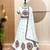 White Cotton Readymade Lehenga Choli with Gamthi Work