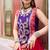 Pink & Violet Cotton Readymade Lehenga Choli with Thread & Sequin Work