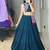 RAMA GREEN RAYON PARTY WEAR EMBRIDERY NAVRATRI LEHENGHA CHOLI FREE SIZE UP TO 42